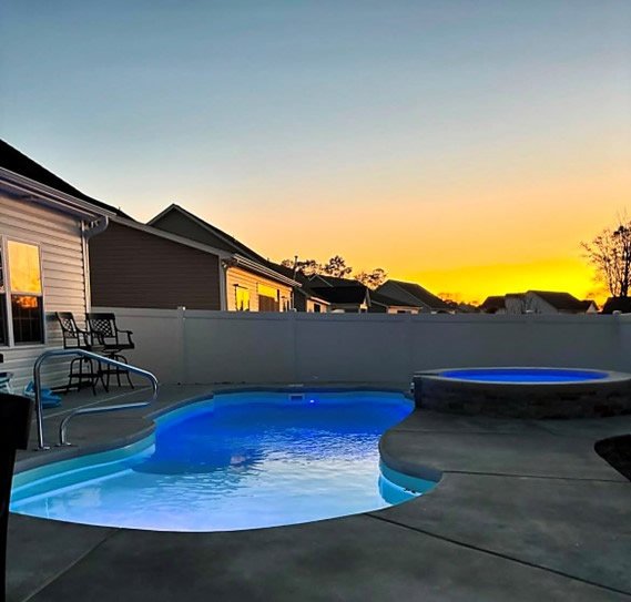 Fiberglass Pool Costa Beach in Florida